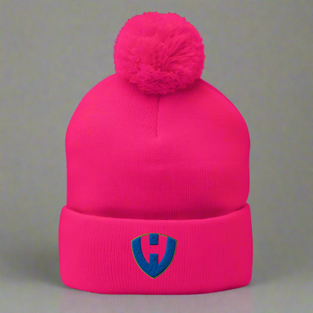 Hero shield puff Beanie
